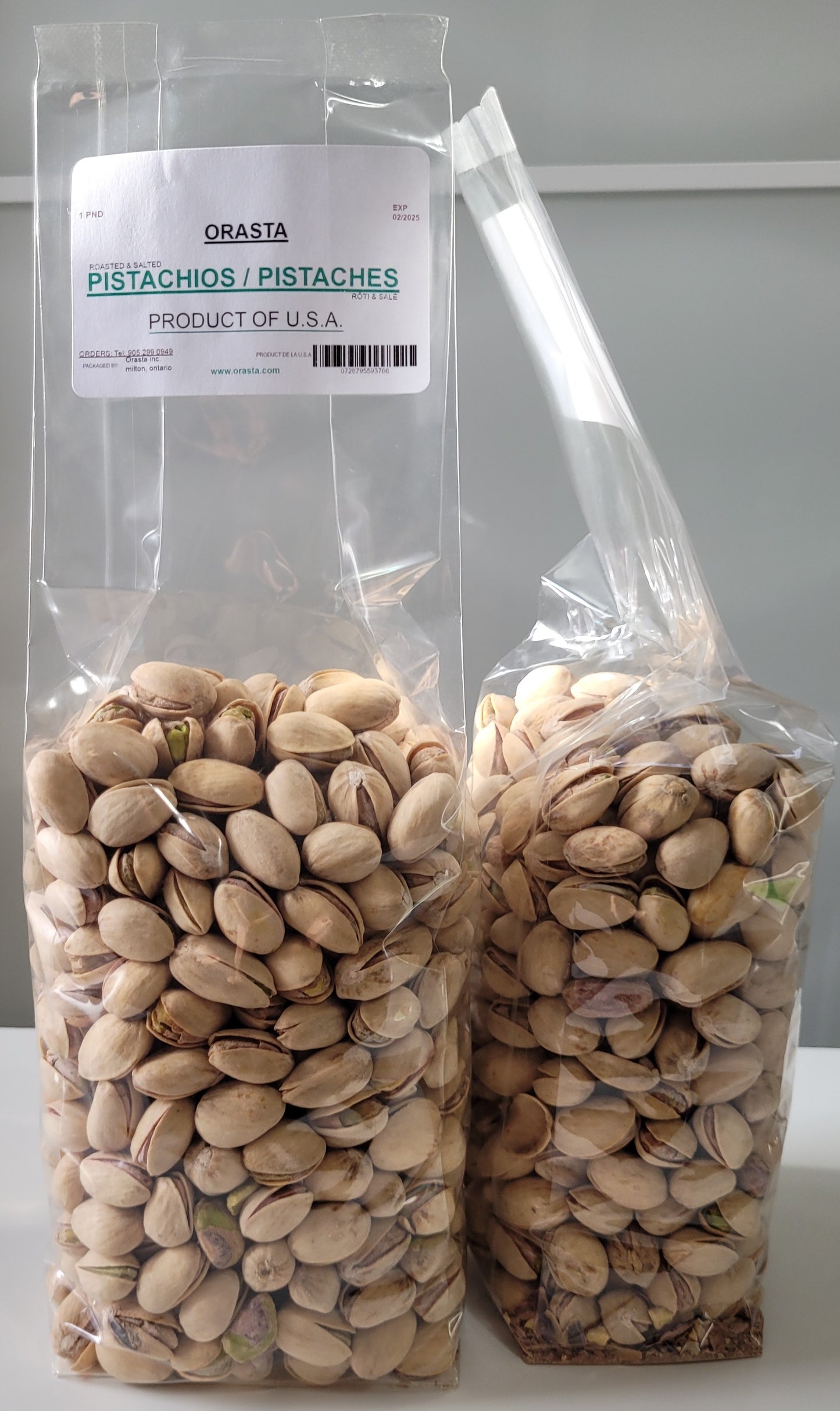 PISTACHIOS IN SHELL, ROASTED & SALTED (U.S.A.) - 1 PND
