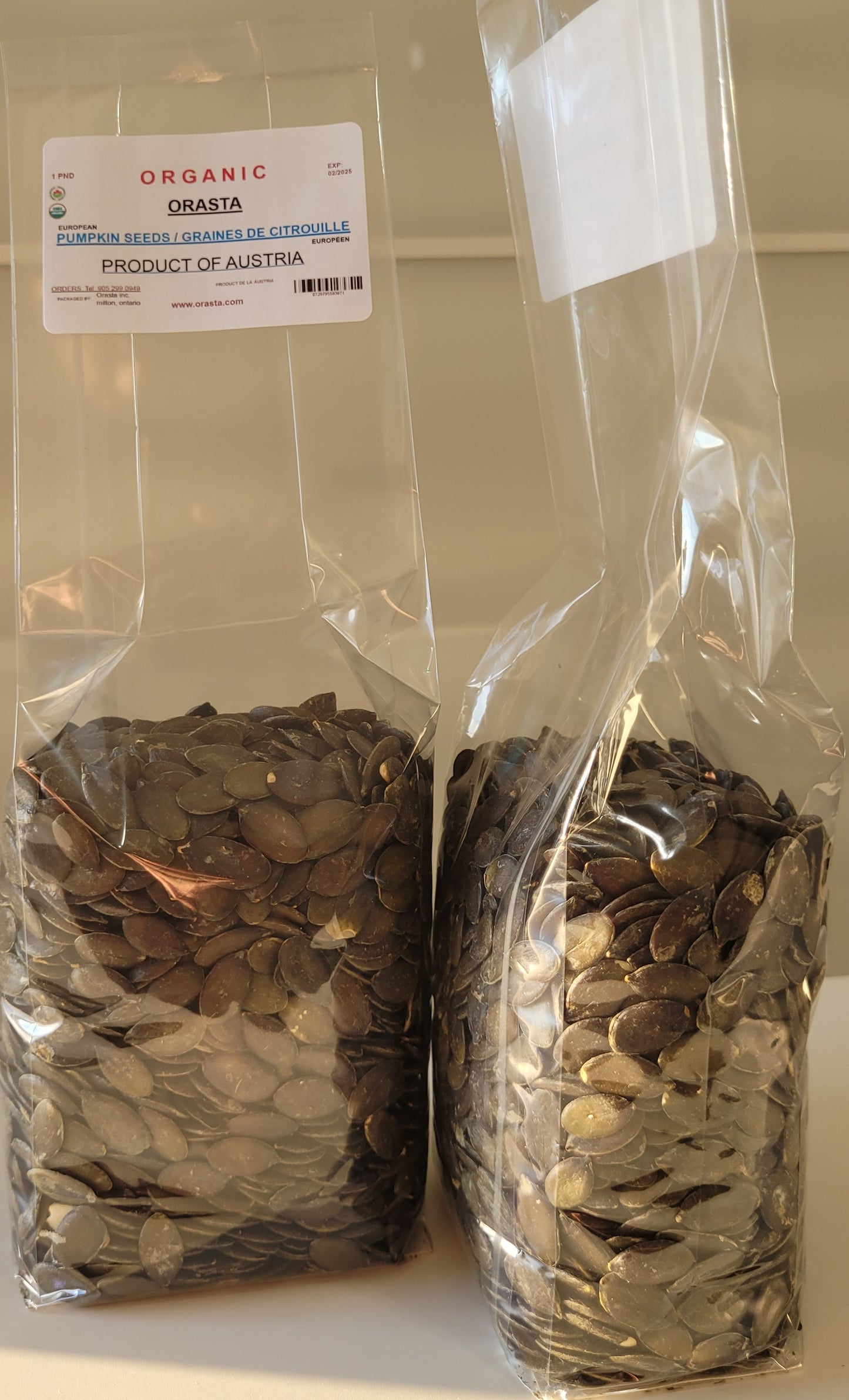 ORGANIC PUMPKIN SEEDS raw (AUSTRIA) - 1 PND